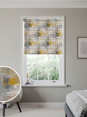 Yellow Printed Texture Made to Measure Roller Blind - Image 1 of 6