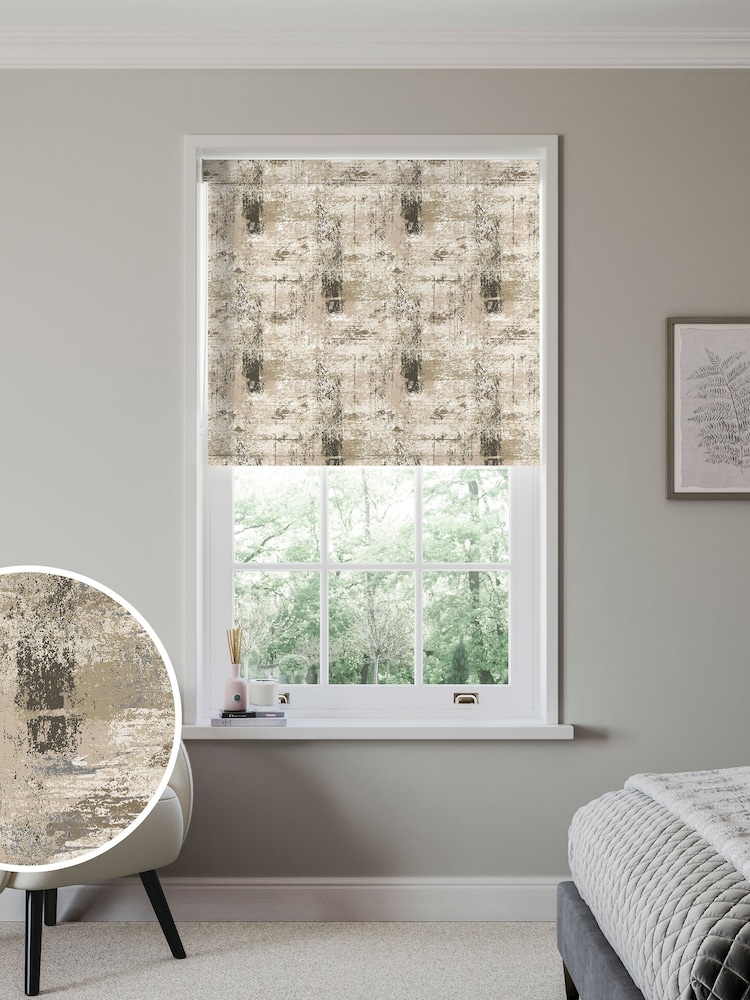 Natural Printed Texture Made to Measure Roller Blind - Image 1 of 6