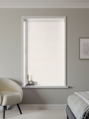 Beige Natural Textured Plain Made to Measure Blackout Roller Blind - Image 2 of 6