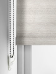 Beige Natural Textured Plain Made to Measure Blackout Roller Blind - Image 4 of 6