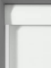 White Zizzy Made to Measure Roller Blackout Roller Blind - Image 3 of 6