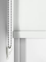White Zizzy Made to Measure Roller Blackout Roller Blind - Image 4 of 6