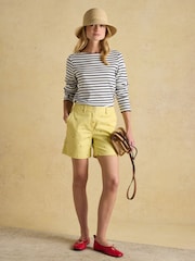 Joules Harbour Cream & Navy Striped Boat Neck Breton Top - Image 6 of 7