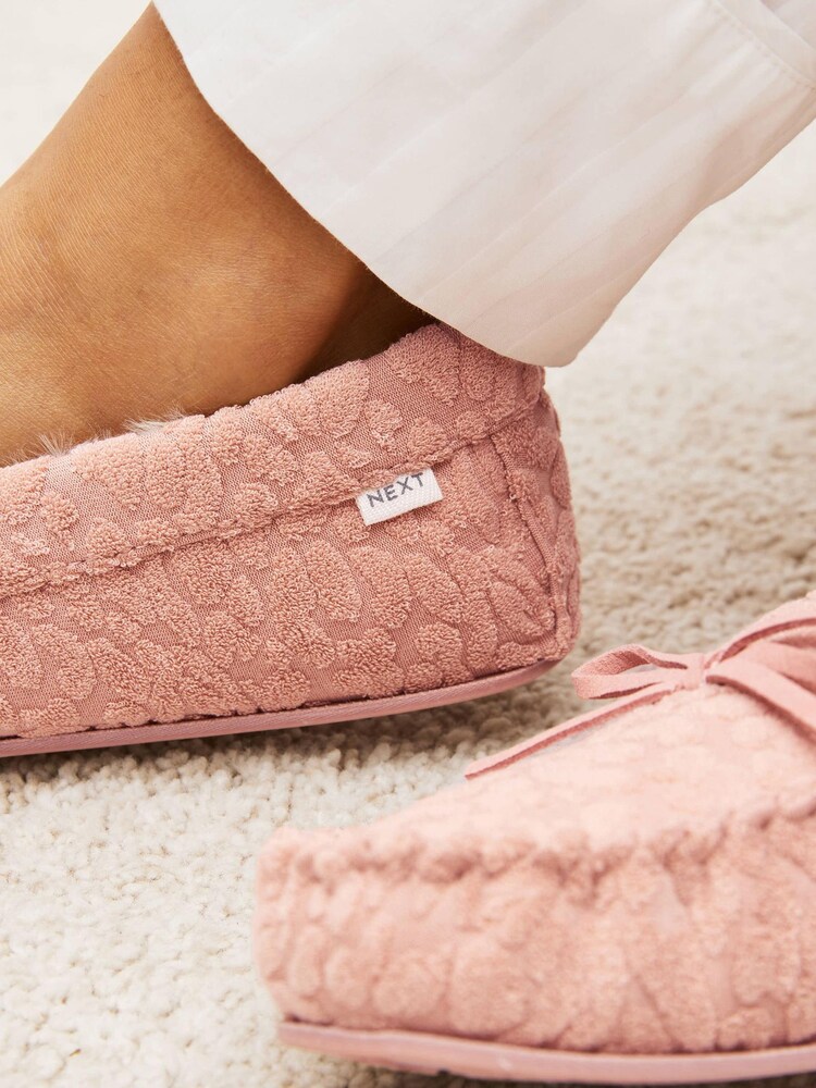 Pink Moccasin Slippers - Image 2 of 7