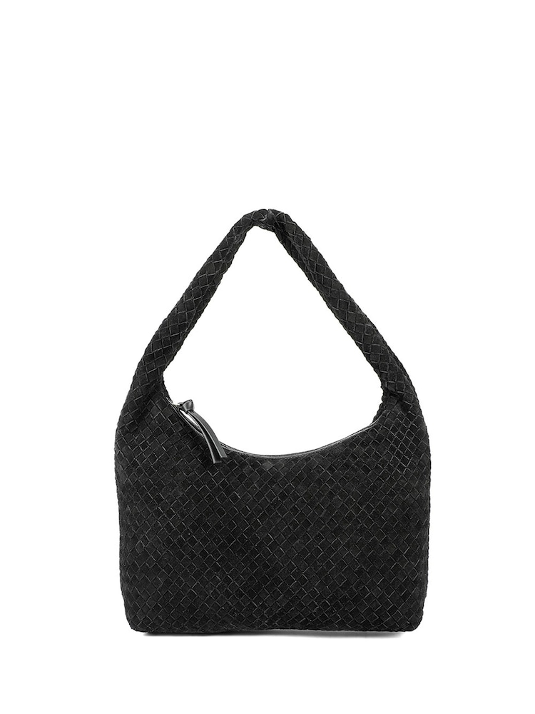 Jones Bootmaker Black Waverely Leather Shoulder Bag - Image 2 of 5 Jones Bootmaker Black Waverely Leather Shoulder Bag - Image 2 of 5