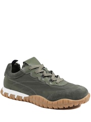 Jones Bootmaker Green Amaris Leather Trainers - Image 2 of 5