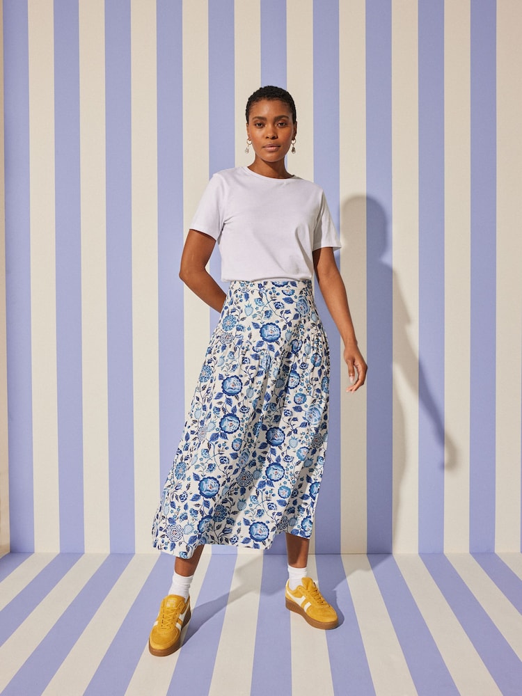 Cath Kidston 100% Cotton Midi Skirt - Bild 1 von 11