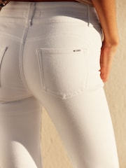 White Slim Lift And Shape Bootcut Jeans - Image 4 of 6