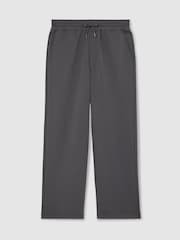 Reiss Charcoal Grey Rivo Premium Interlock Relaxed-Fit Joggers - Image 2 of 7