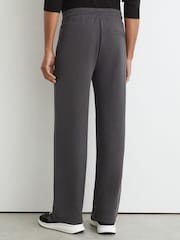 Reiss Charcoal Grey Rivo Premium Interlock Relaxed-Fit Joggers - Image 6 of 7