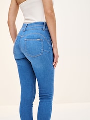 bleu vif - Jean skinny coupe slim à effet rehausseur - Image 3 of 6