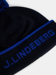 J.Lindeberg Blue Bobble Beanie Hat - Image 3 of 3