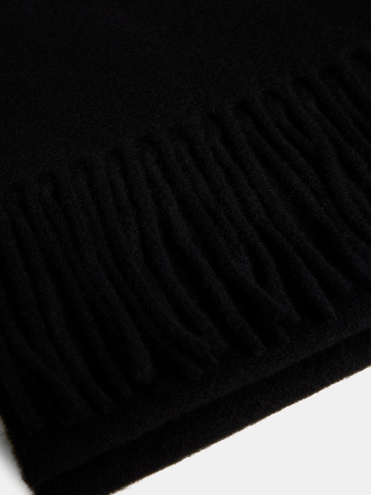 J.Lindeberg Black Wool Scarf - Image 2 of 2