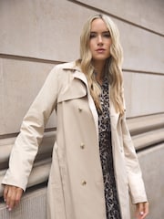 Long Tall Sally Natural Trench Coat - Image 1 of 6