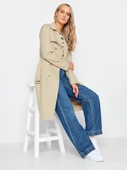 Long Tall Sally Natural Trench Coat - Image 5 of 6