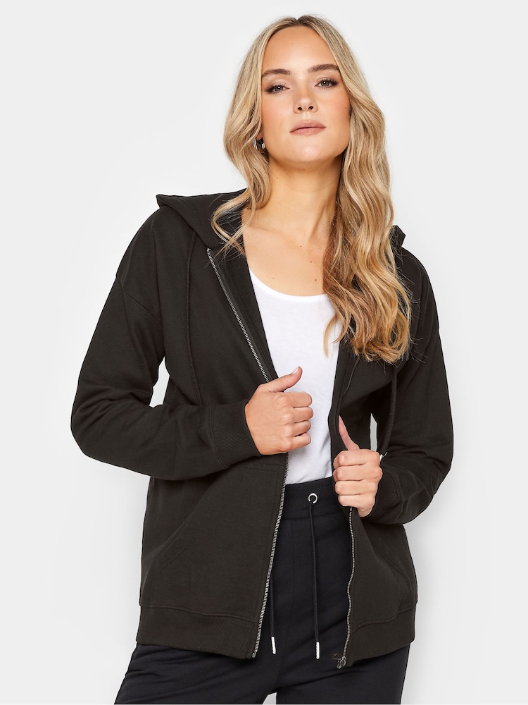 Schwarz - Long Tall Sally Kapuzenjacke mit durchgängigem Reißverschluss - Bild 2 von 4 Schwarz - Long Tall Sally Kapuzenjacke mit durchgängigem Reißverschluss - Bild 2 von 4