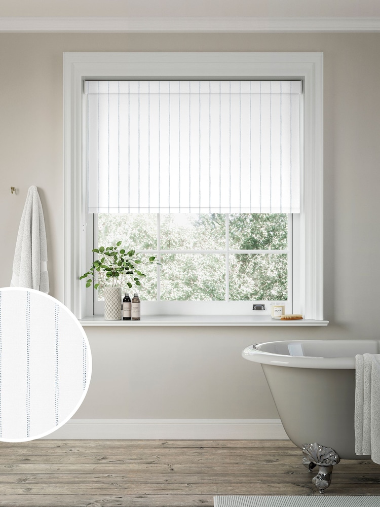 Navy Blue Saturn Made to Measure Roller Blind - Image 1 of 6