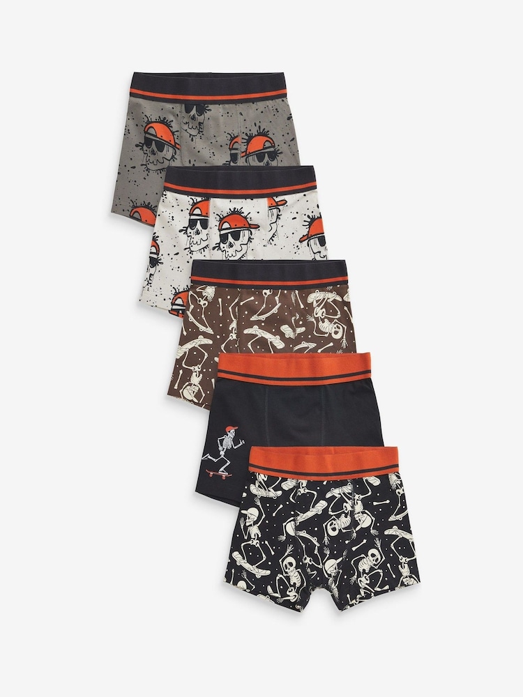 Totenkopfdruck - Unterhosen 5er-Pack (3–16Jahre) - Bild 1 von 8