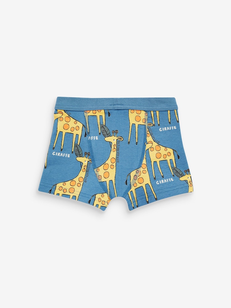 Safari Print Soft Waistband Trunks 5 Pack (1.5-16yrs) - Image 3 of 8