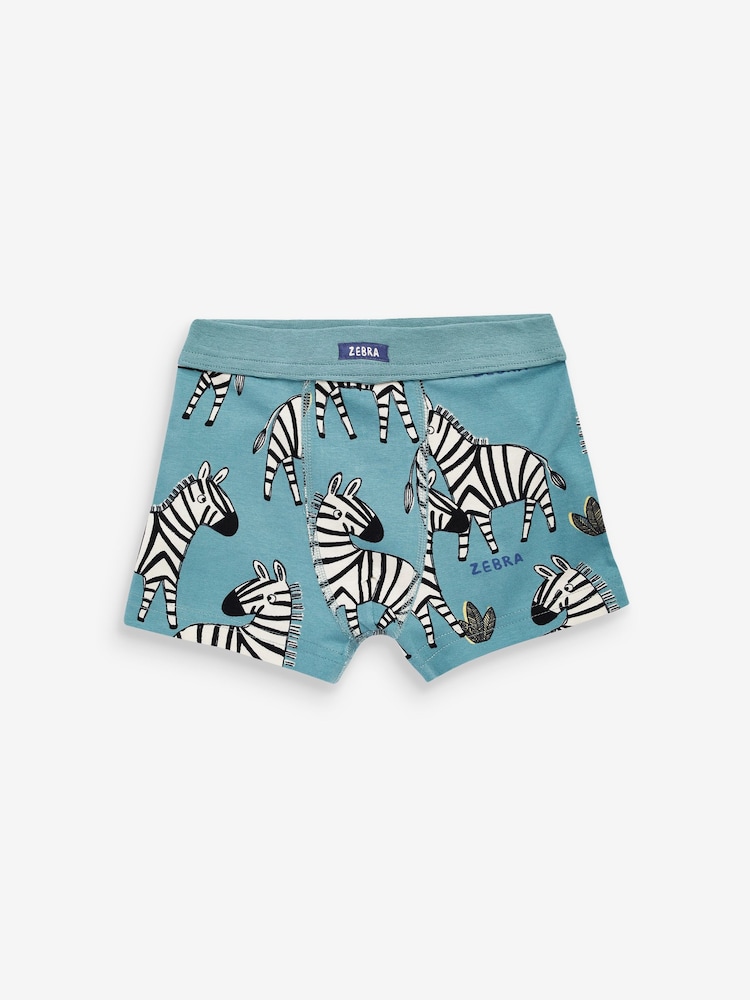 Safari Print Soft Waistband Trunks 5 Pack (1.5-16yrs) - Image 5 of 8