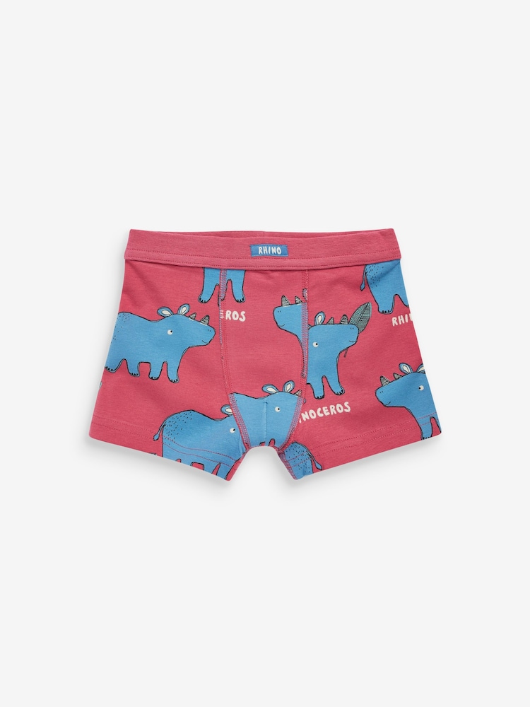 Safari Print Soft Waistband Trunks 5 Pack (1.5-16yrs) - Image 6 of 8