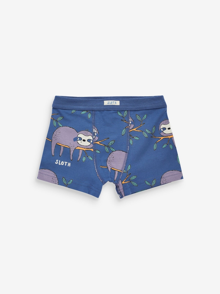 Safari Print Soft Waistband Trunks 5 Pack (1.5-16yrs) - Image 7 of 8