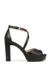 Naturalizer Melody Ankle Strap Heeled Black Sandals - Image 1 of 7
