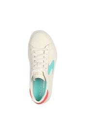Skechers White orange Girls Eden Lx Feeling Fierce Trainers - Image 4 of 5