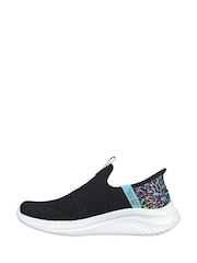 Skechers Black Ultra Flex 3.0 Slip In Colour Wild Trainers - Image 2 of 5