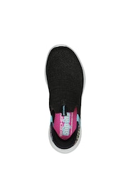 Skechers Black Ultra Flex 3.0 Slip In Colour Wild Trainers - Image 4 of 5