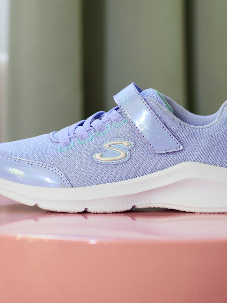 Skechers Purple Girls Sole Swifters Trainers - Image 1 of 6