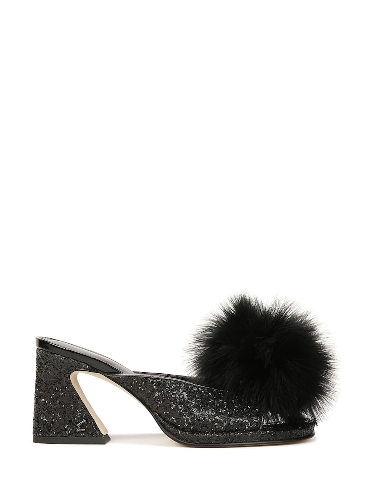 Circus NY Hadie Fluff Mules Black Shoes - Image 1 of 7
