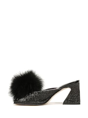 Circus NY Hadie Fluff Mules Black Shoes - Image 2 of 7