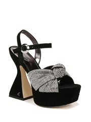 Circus NY Audrea Jewel Heeled Black Sandals - Image 3 of 7