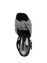 Circus NY Audrea Jewel Heeled Black Sandals - Image 6 of 7