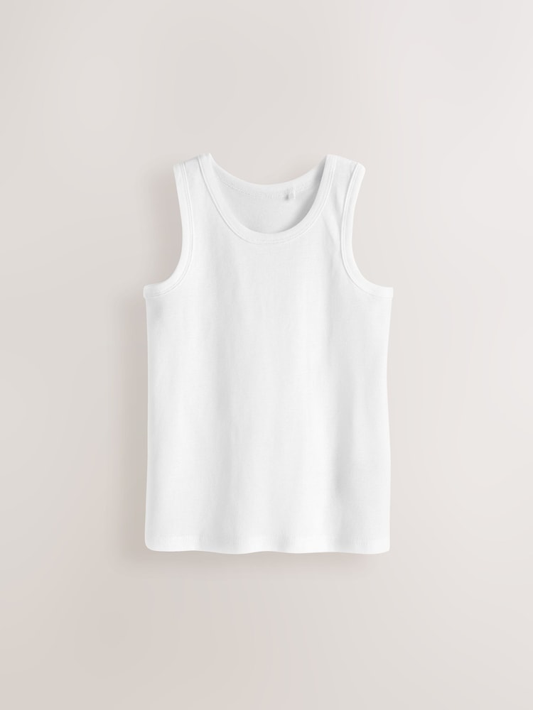 White Vests 5 Pack (1.5-16yrs) - Image 2 of 4