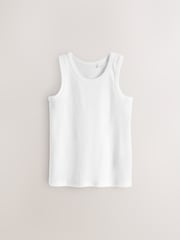 White Organic Cotton Vests 10 Pack (1.5-16yrs) - Image 2 of 4
