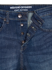 Weekend Offender Washed Vintage Straight Fit Jeans - Image 5 of 6