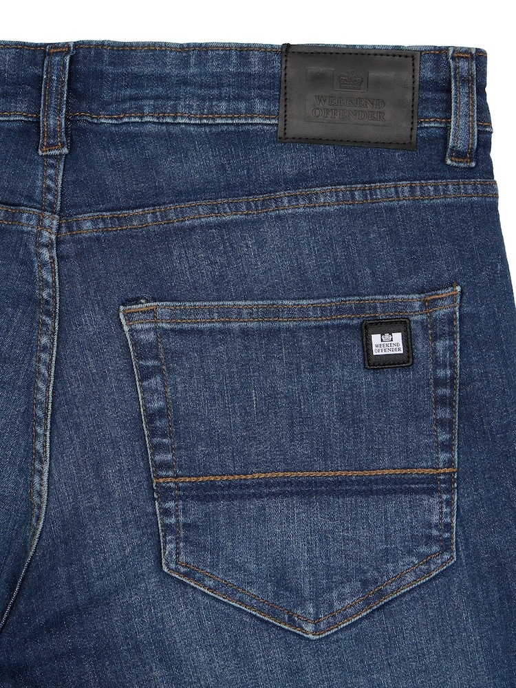 Weekend Offender Washed Vintage Straight Fit Jeans - Image 6 of 6