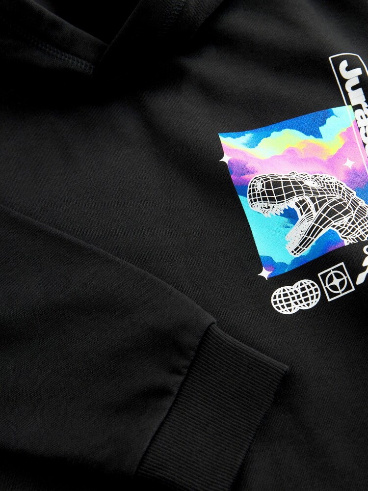 Black Graphic Hoodie (3-16yrs) - Image 3 of 3