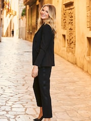 Sosandar Black Tuxedo Trousers - Image 4 of 5