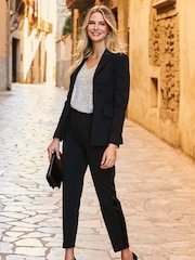 Sosandar Black Tuxedo Trousers - Image 5 of 5