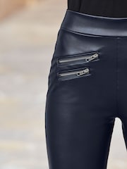 Sosandar Blue Metallic Skinny Jeans - Image 3 of 3