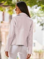 Sosandar Pink Biker Jacket - Image 2 of 5