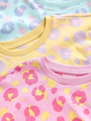 Pastel Leopard Print Short Pyjamas 3 Pack (3-16yrs) - Image 10 of 11