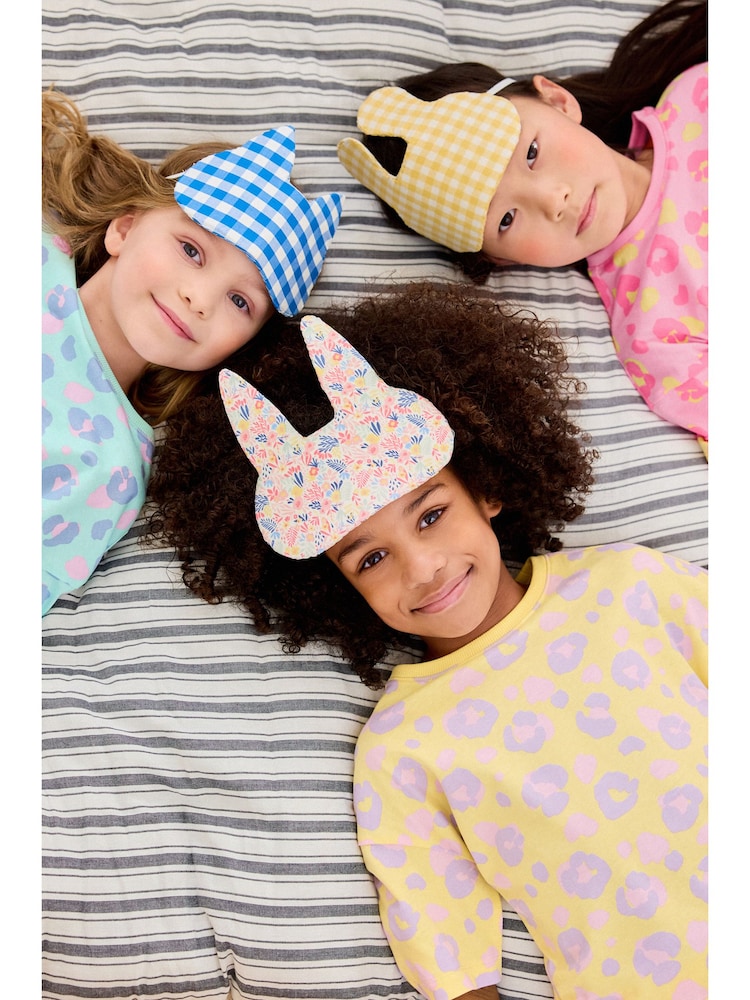 Pastel Leopard Print Short Pyjamas 3 Pack (3-16yrs) - Image 5 of 11