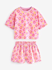 Pastel Leopard Print Short Pyjamas 3 Pack (3-16yrs) - Image 7 of 11