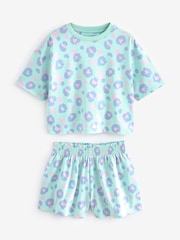 Pastel Leopard Print Short Pyjamas 3 Pack (3-16yrs) - Image 9 of 11