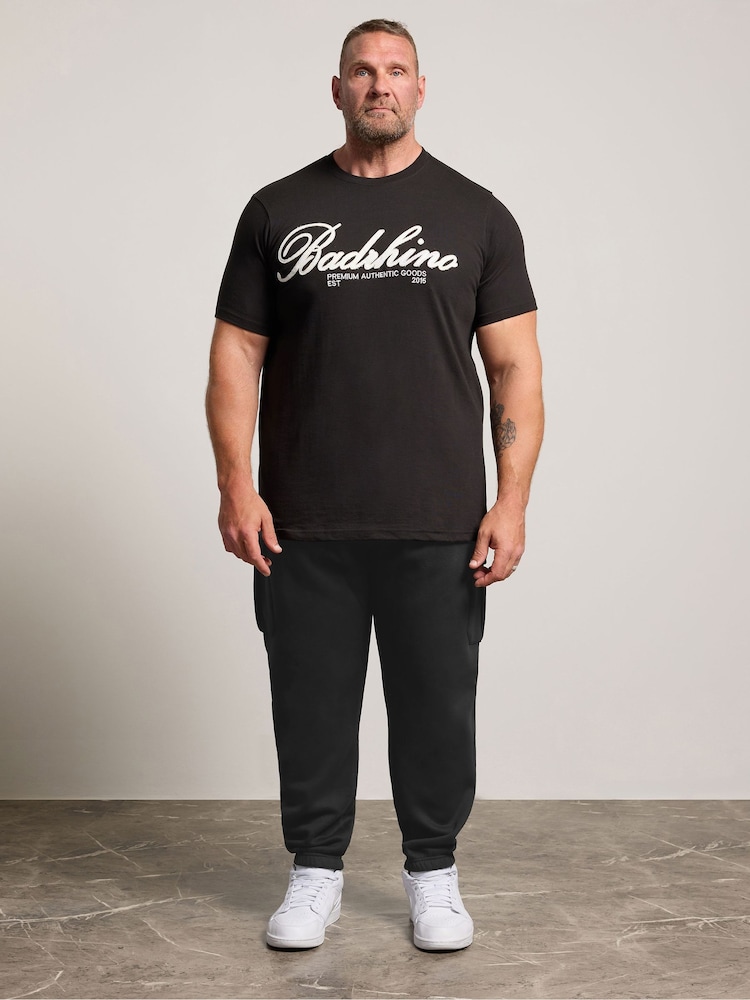 BadRhino Big & Tall Black Cargo Joggers - Image 2 of 6