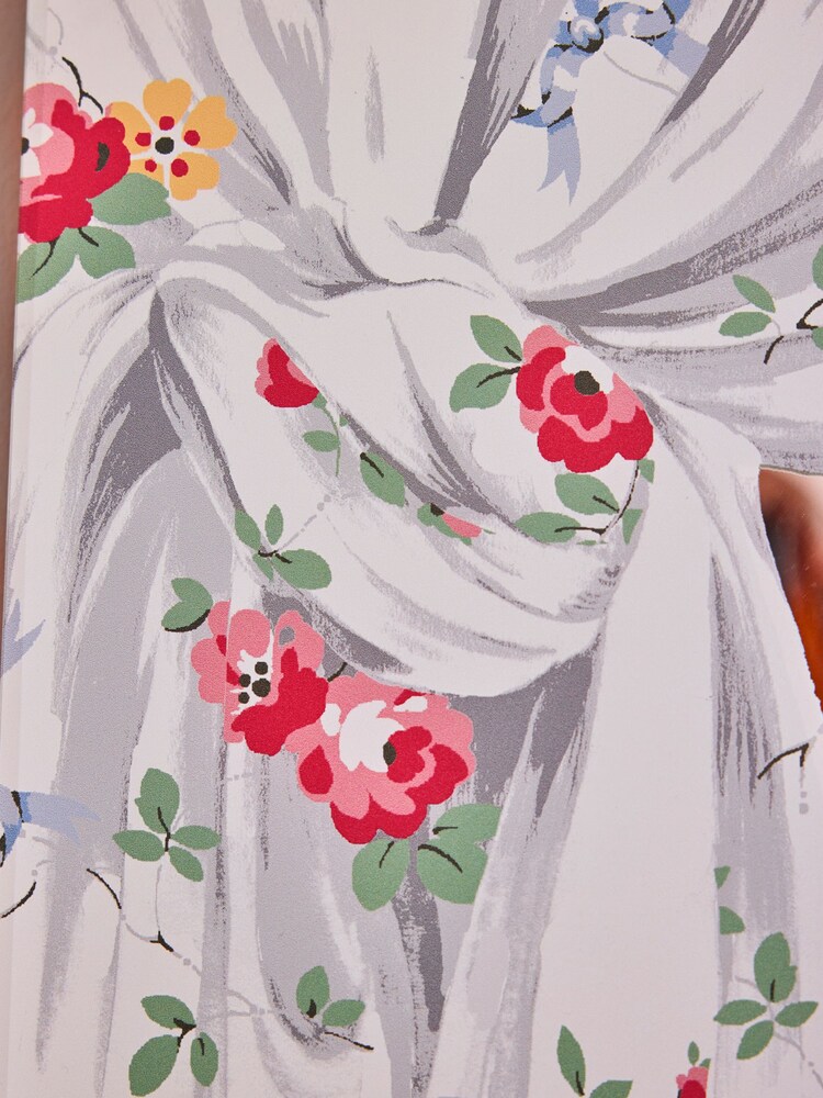 Cath Kidston Pink/White Curtain Printed Mirror - Image 3 of 4